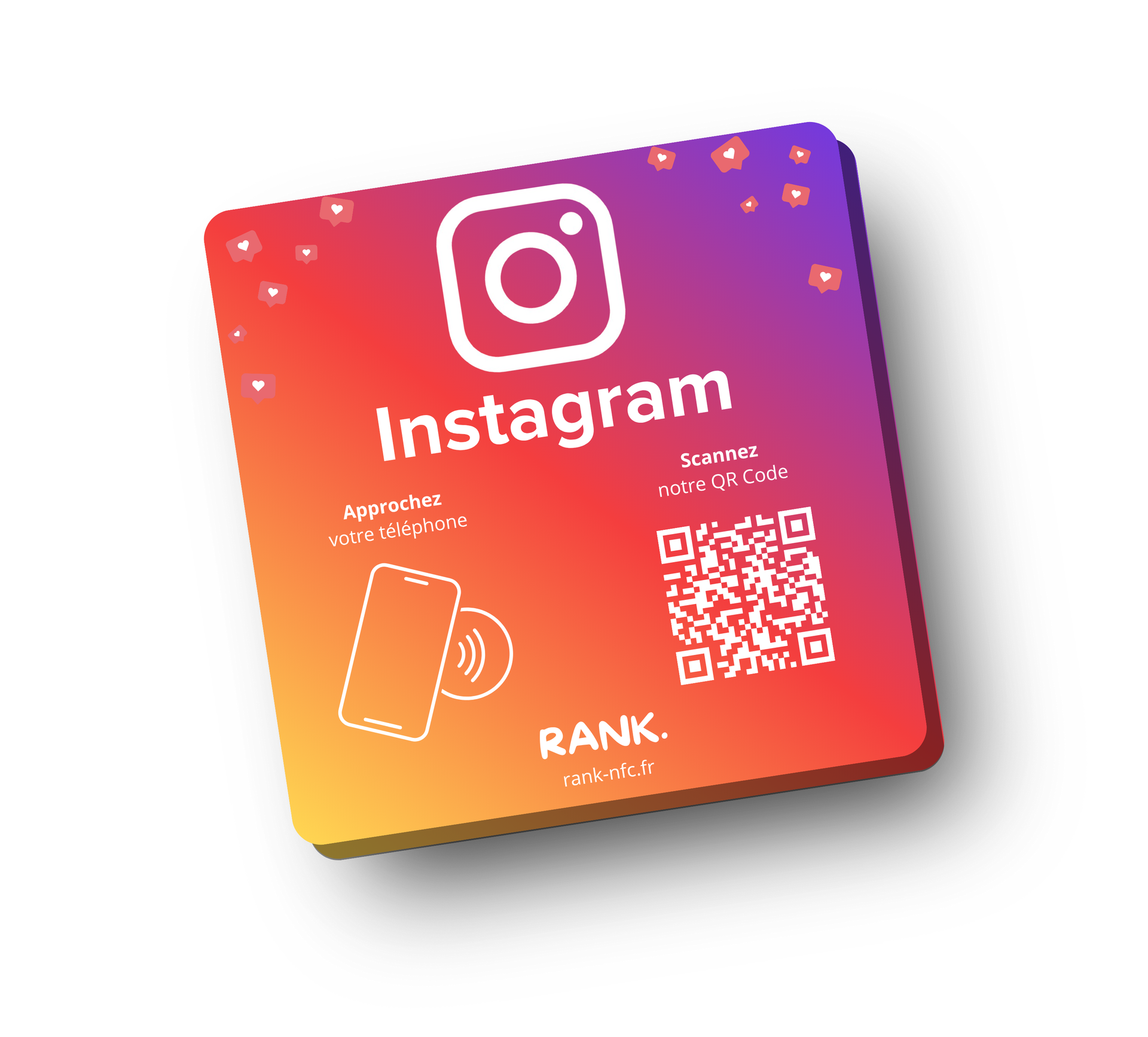 Plaque Instagram RANK